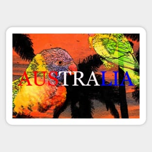 Australia mask design A Sticker